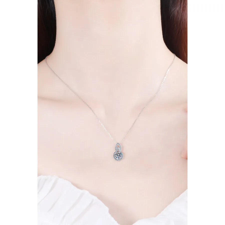 1 Carat Moissanite Pendant Necklace