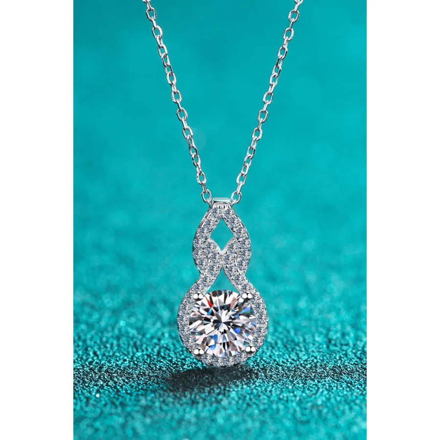 1 Carat Moissanite Pendant Necklace