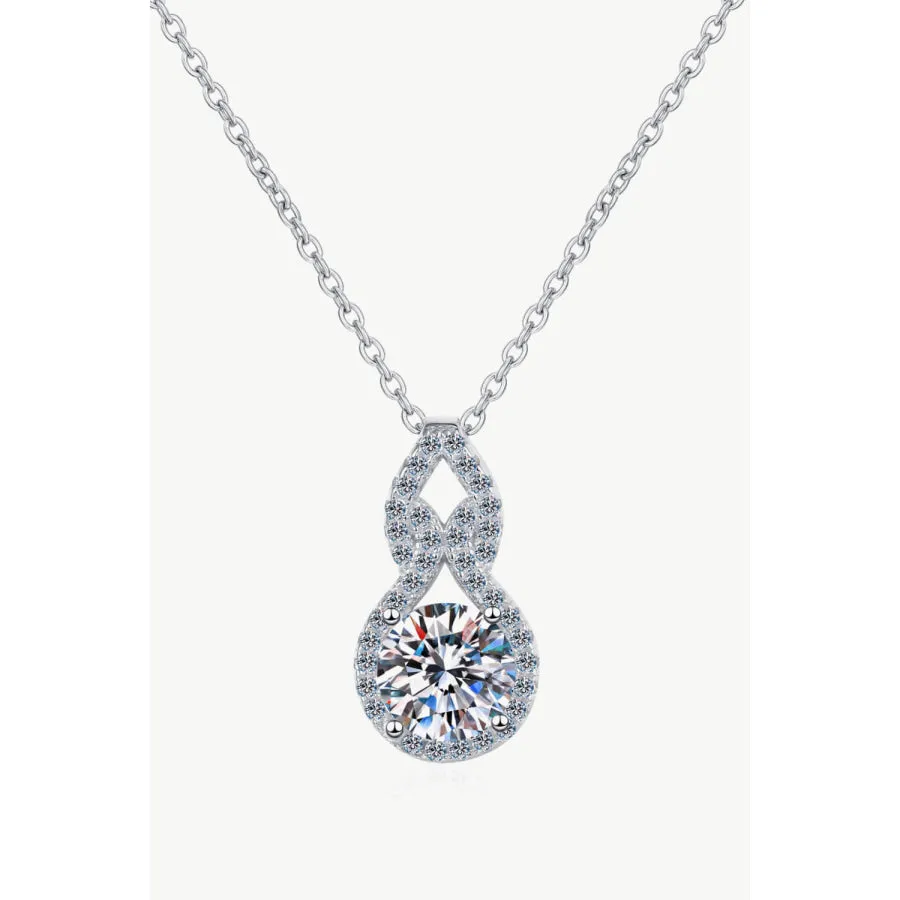 1 Carat Moissanite Pendant Necklace