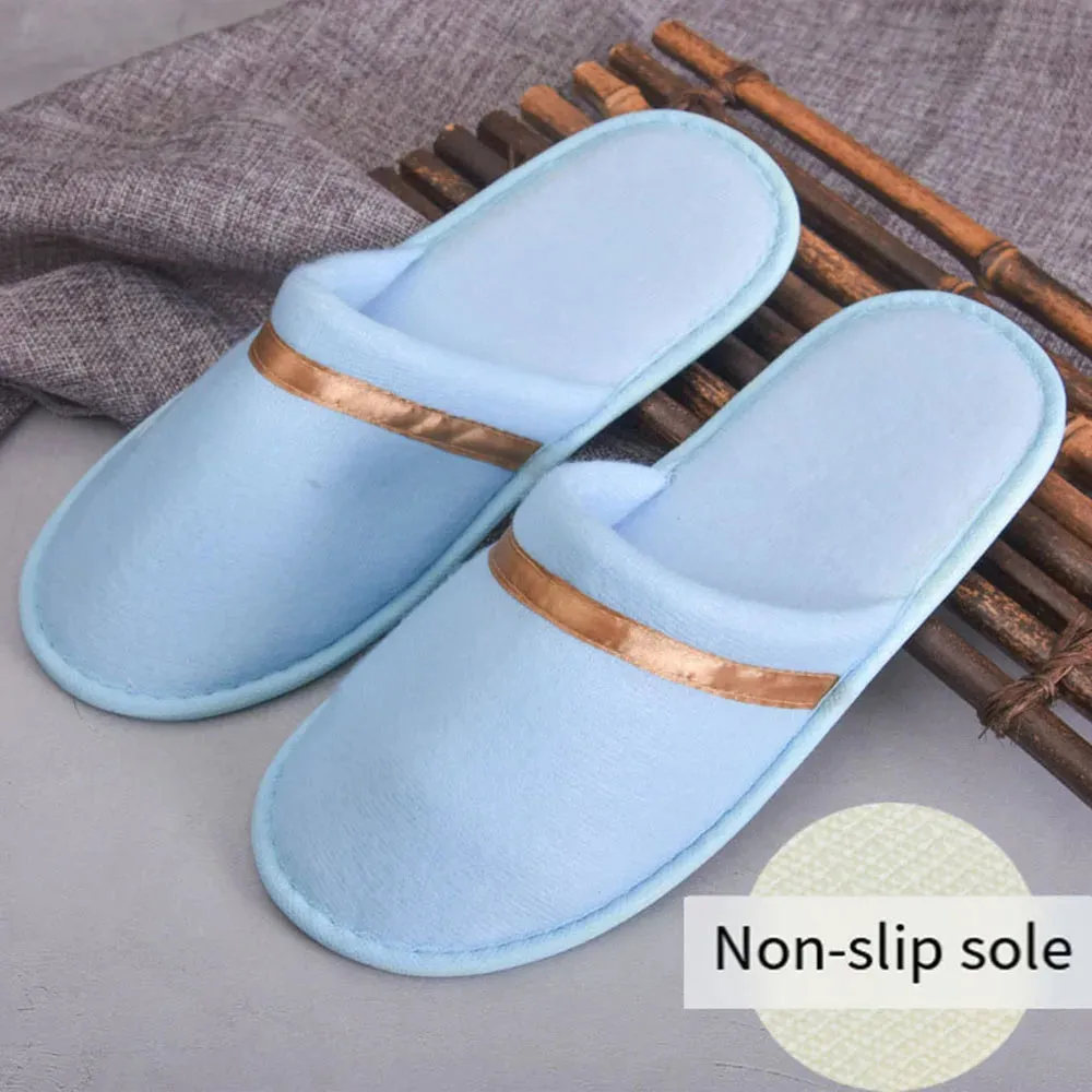 1Pair Winter Warm plush Slippers for Women Men Home shoes Nonslip Slides Fluffy Slippers Couple Indoor Bedroom House Slippers