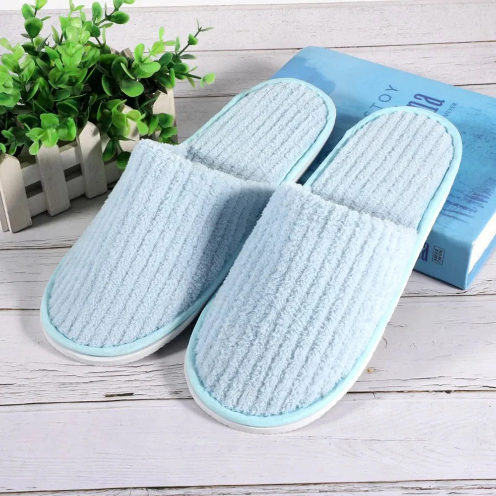 1Pair Winter Warm plush Slippers for Women Men Home shoes Nonslip Slides Fluffy Slippers Couple Indoor Bedroom House Slippers