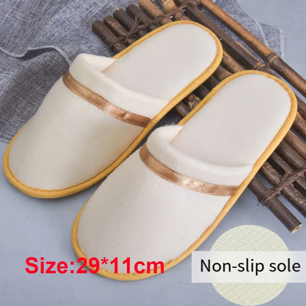 1Pair Winter Warm plush Slippers for Women Men Home shoes Nonslip Slides Fluffy Slippers Couple Indoor Bedroom House Slippers