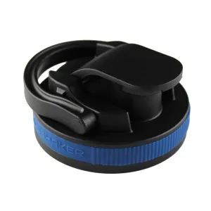 26oz Shaker Lid - Black Lid with Navy Band