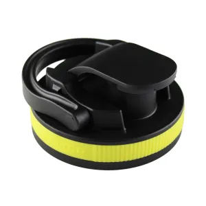 26oz Shaker Lid - Black Lid with Yellow Band