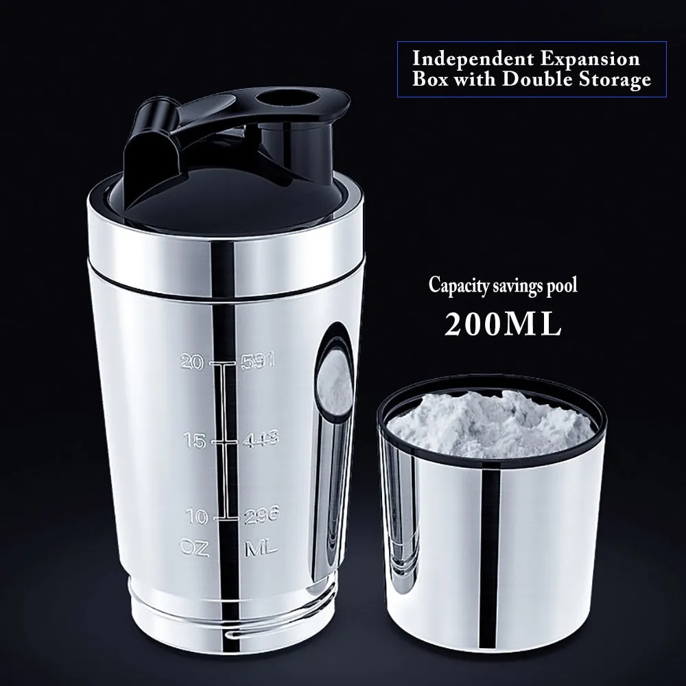 26OZ Water Bottles Detachable Whey Protein Powder Shaker