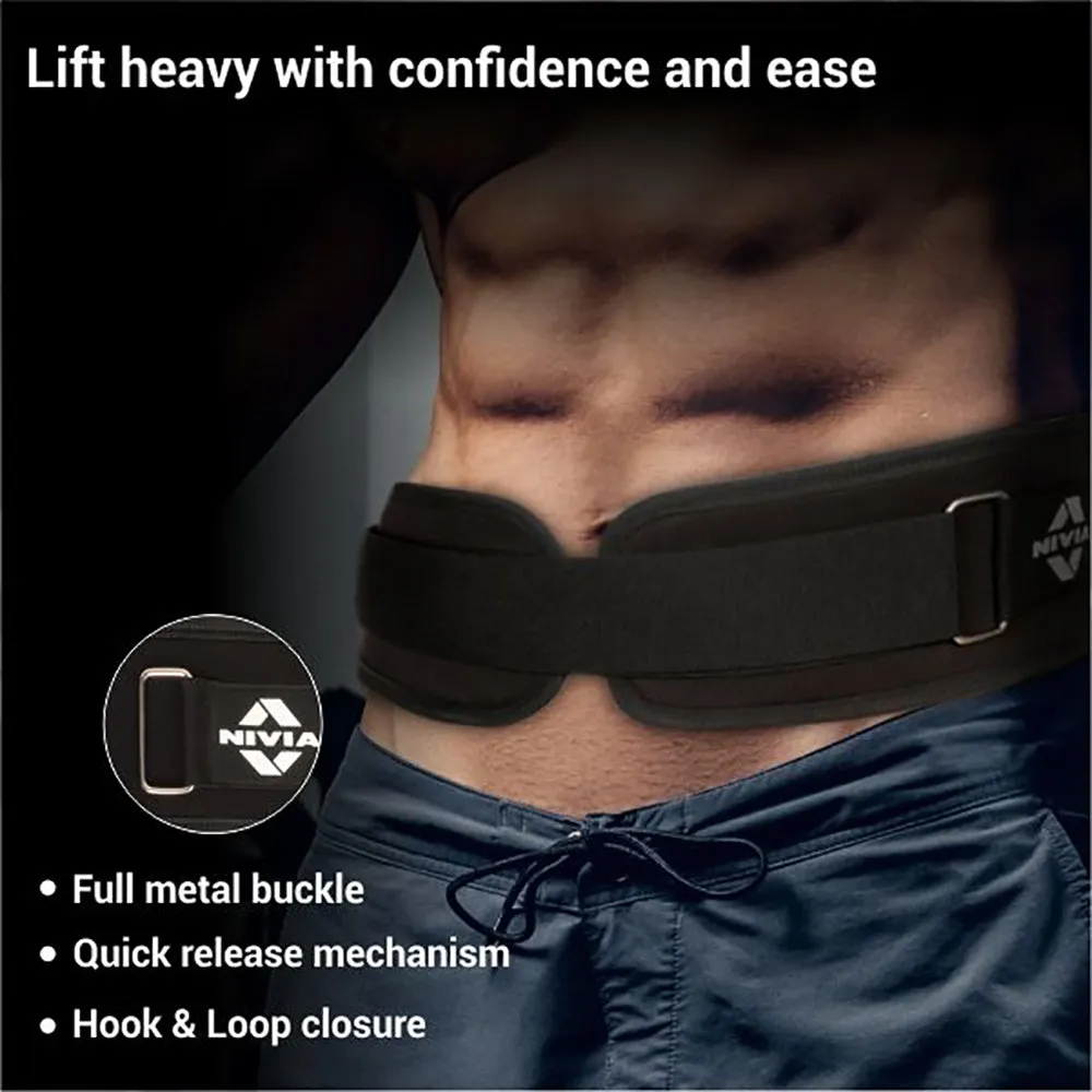 4" Straight Back Weightlifting Gym Belt