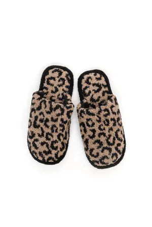 Animal Print Slippers | Mocha