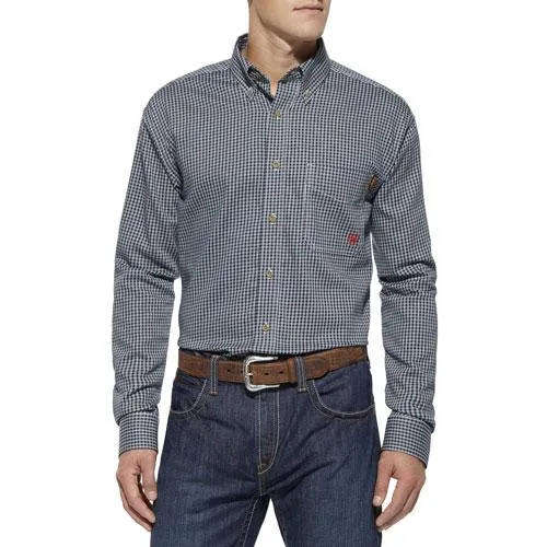 Ariat Fr Basic Work Shirt - Men's - Bold Blue Stripe and Blue Multi