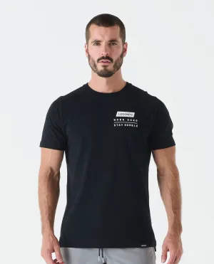 Aviation Tee Split-Hem WHSH Black