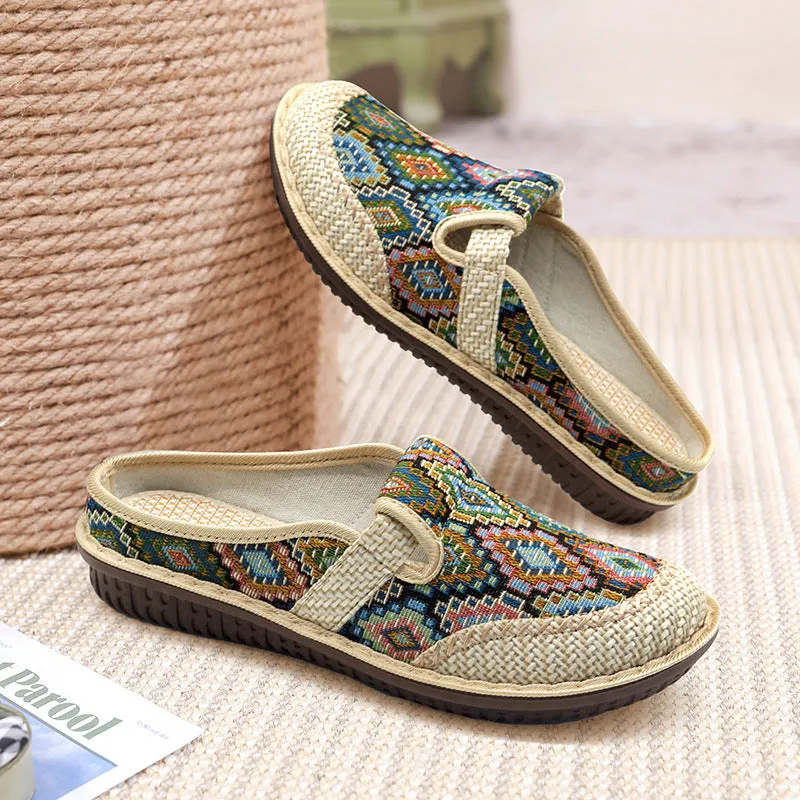 Baotou Ethnic Style Semi-slipper Female