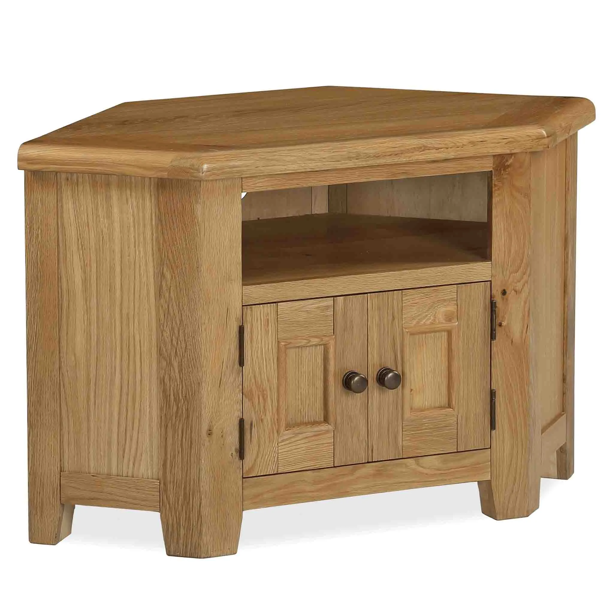 Canterbury Oak Corner TV Stand