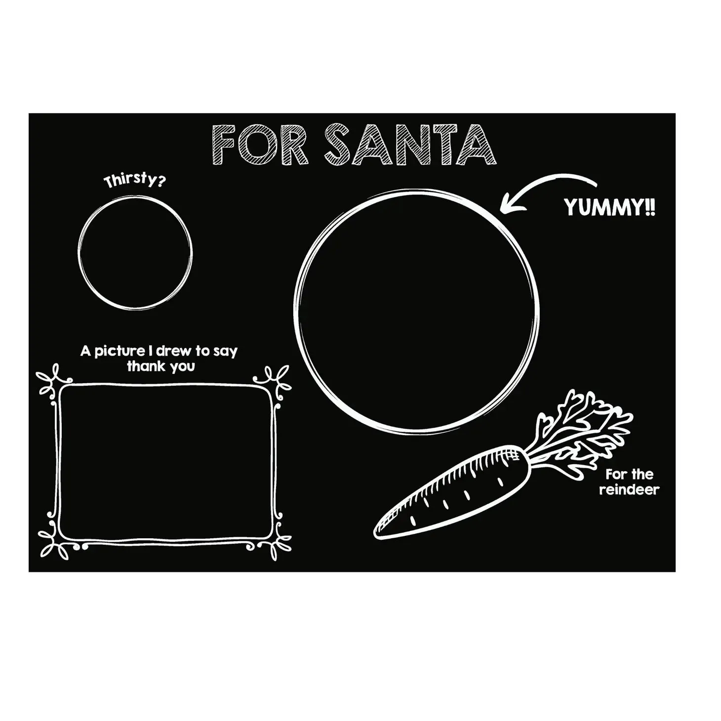 Chalkboard Placemats