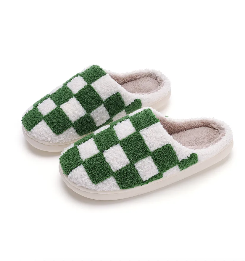 Checker House Slippers