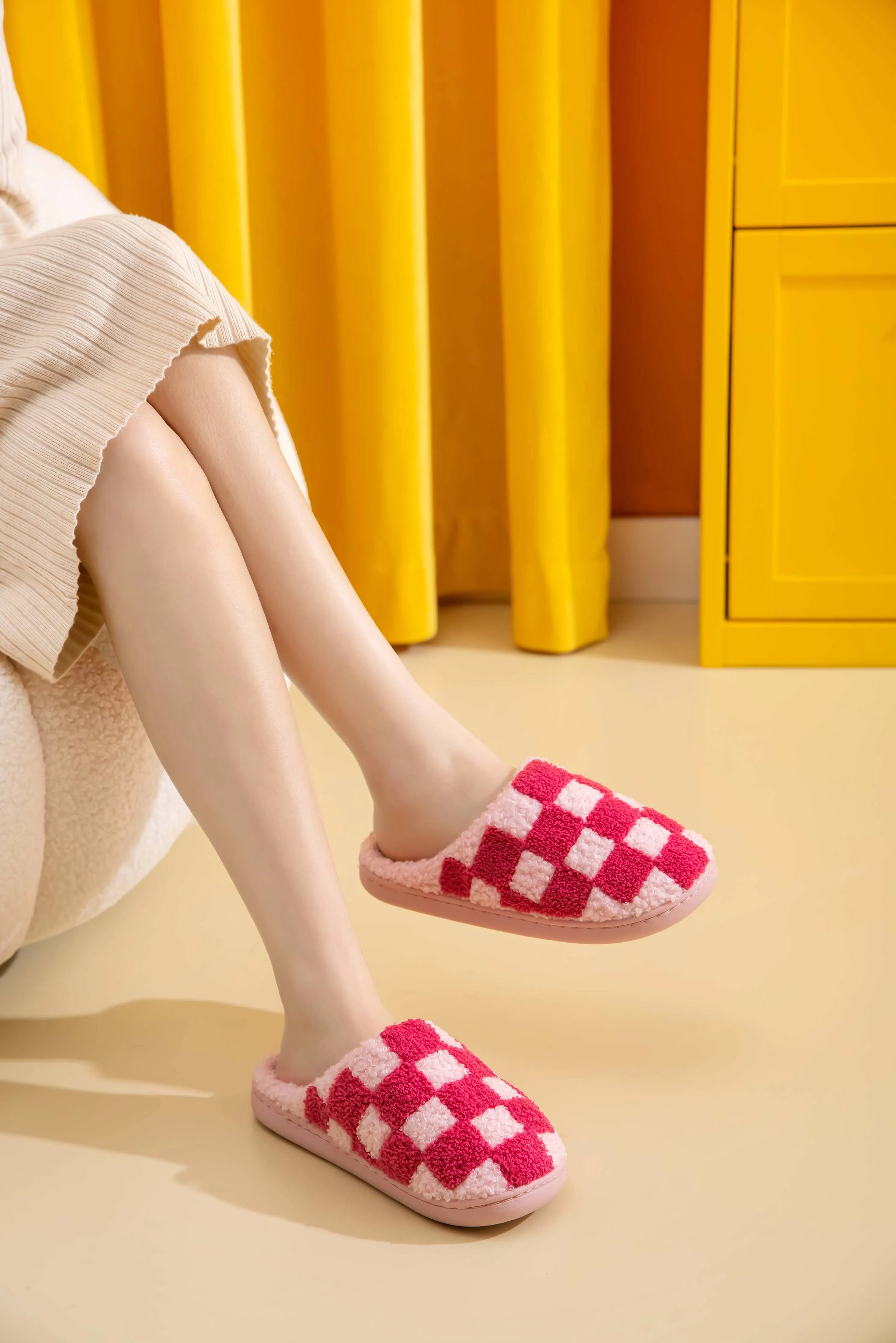 Checker House Slippers