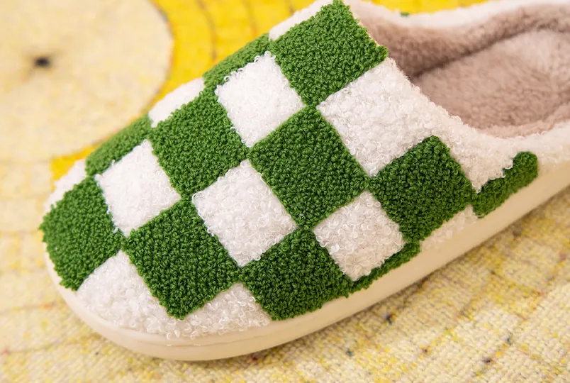 Checker House Slippers