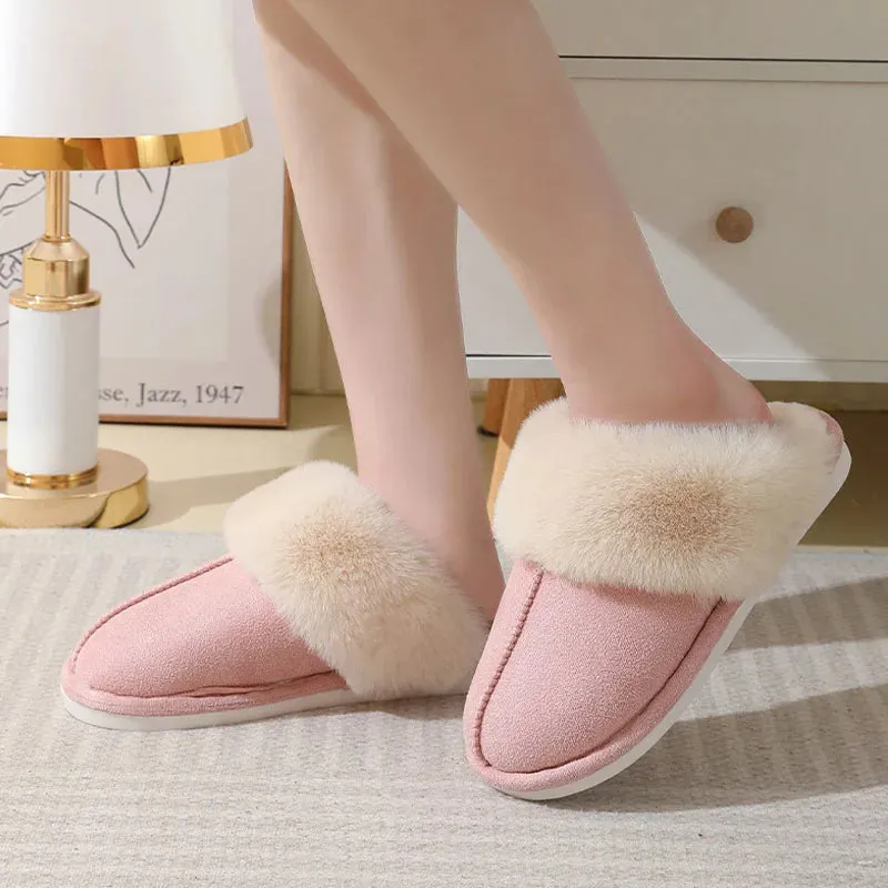 Coziest Cloud Haven: Fuzzy Warm Slippers