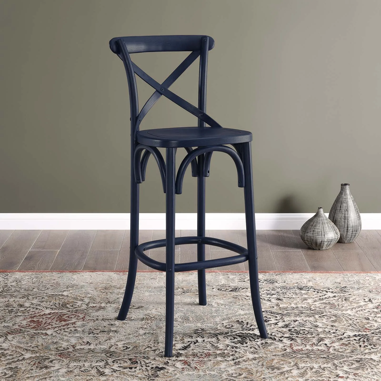 Gear Bar Stool Midnight Blue EEI-5563-MID