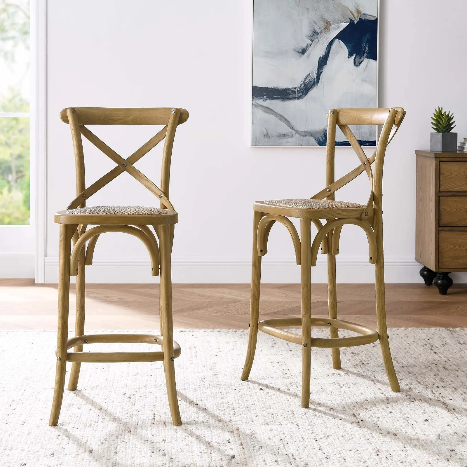 Gear Counter Stool Natural EEI-5667-NAT