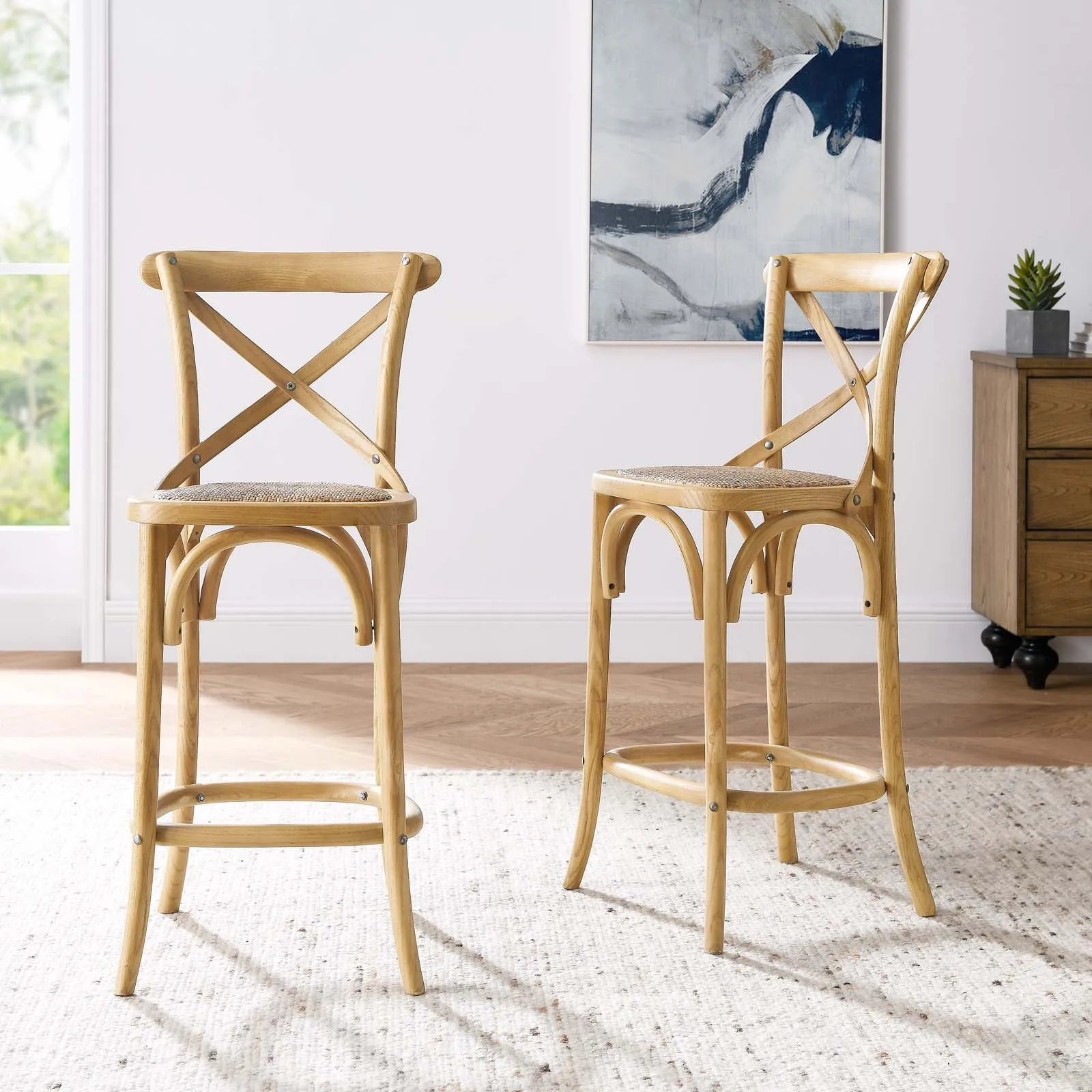 Gear Counter Stool Natural EEI-5667-NAT