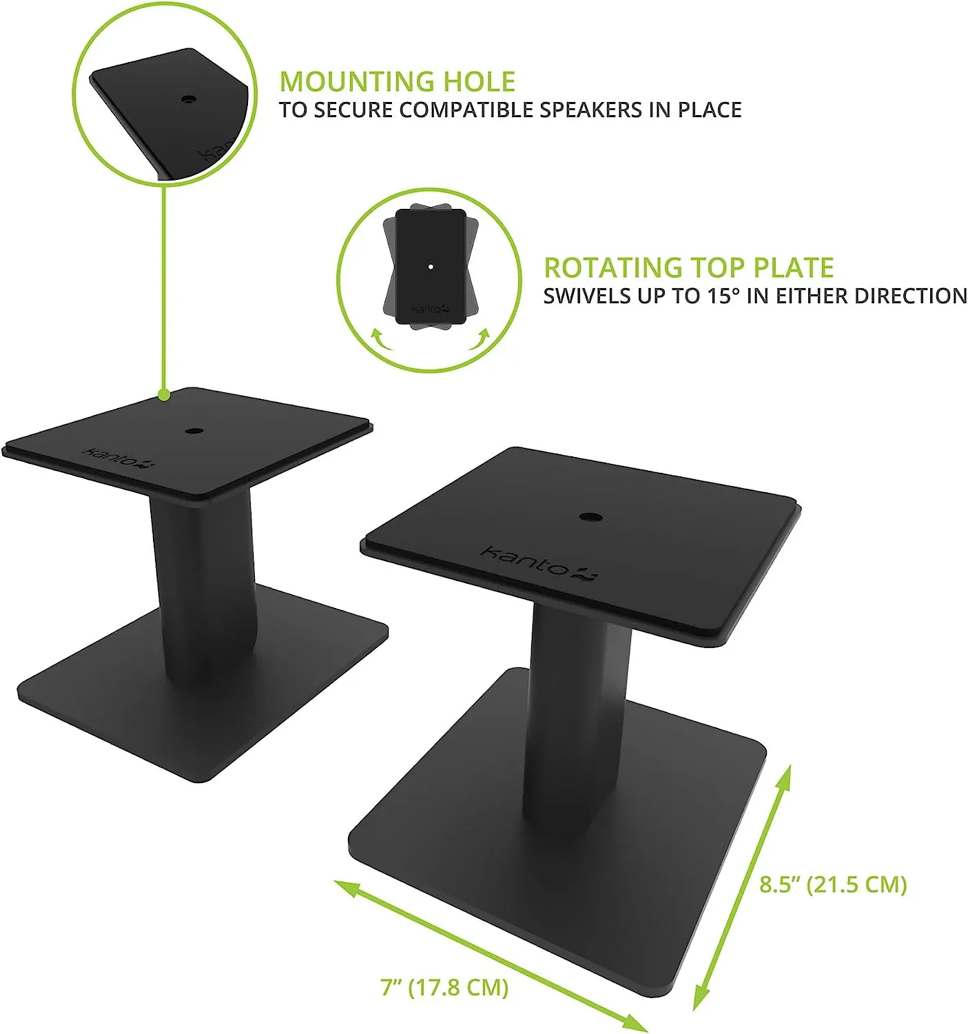 Kanto SP6HD 6" Desktop Speaker Stands (Pair)