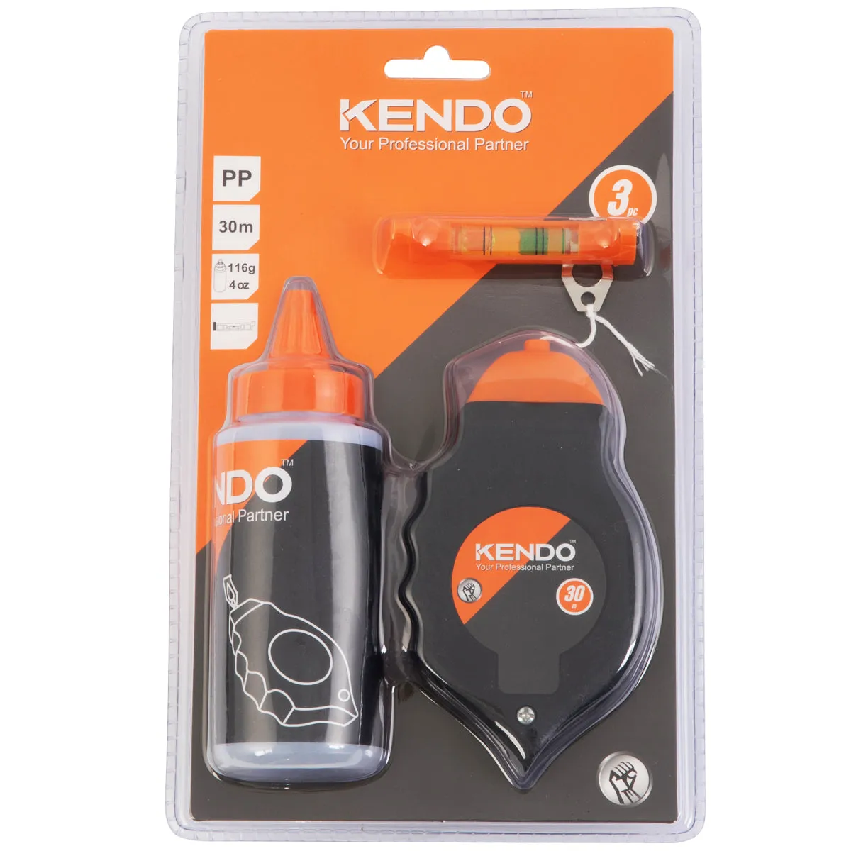 Kendo Chalk Line Reel Set 3 Pieces