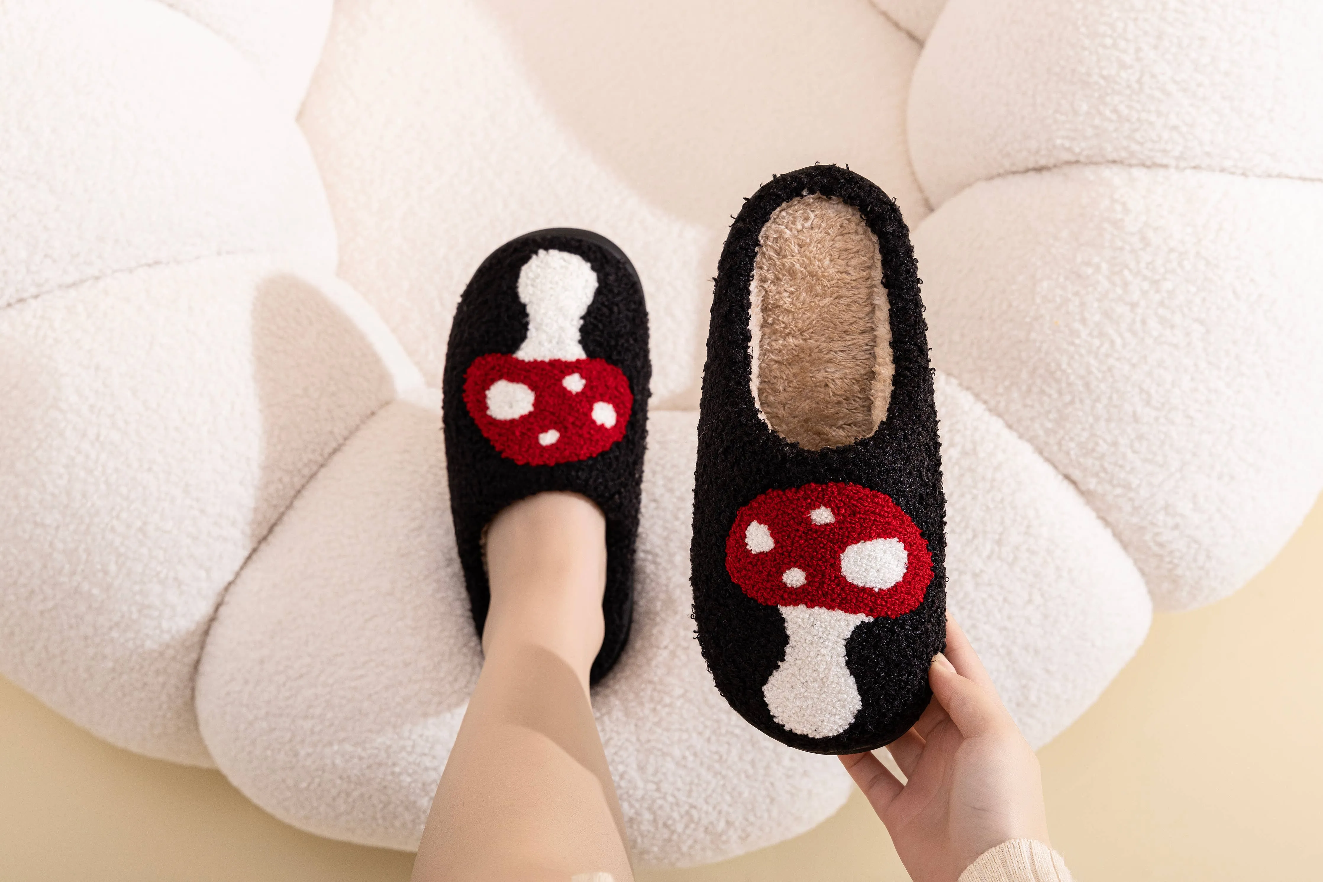 Mushroom House Slippers