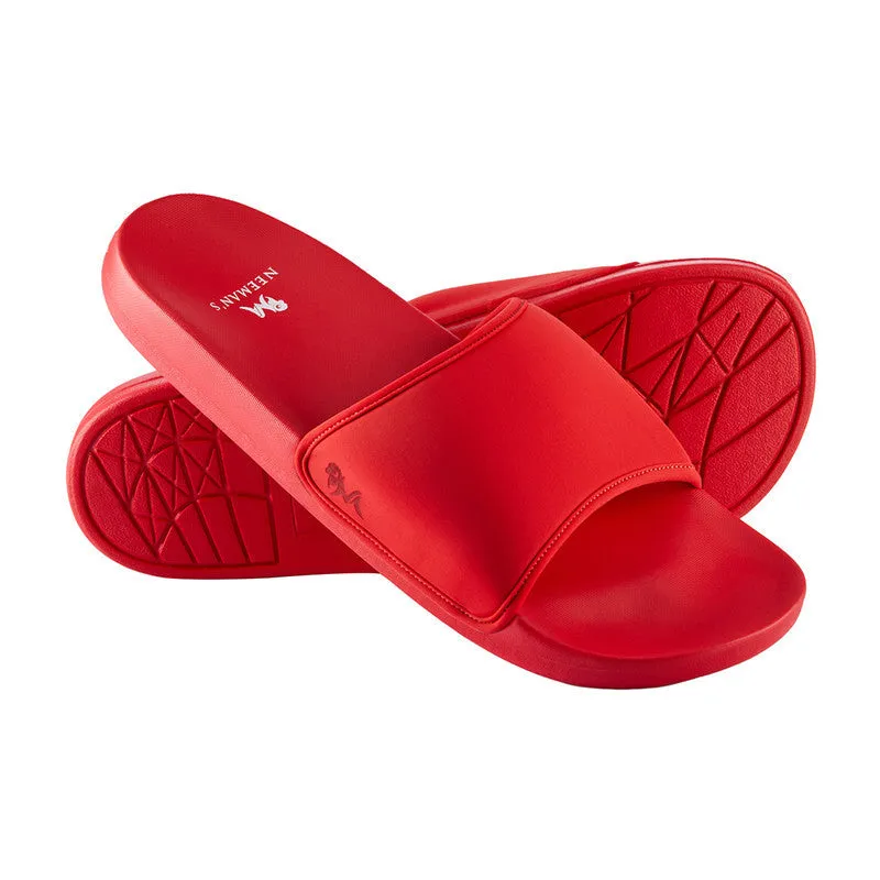 Neeman's Eco Slides Slippers | Coral Red | Lightweight Flip Flop