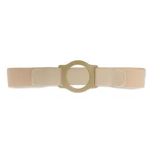 Nu-Comfort 2" Wide Beige Support Belt 2-3/4" I.D. Ring Plate 36"-40" Waist Large, Latex-Free