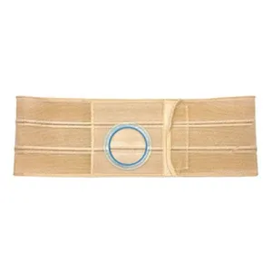 Nu-Hope Support Belt, Original Flat Panel, 2-1/4" Stoma, 6" Wide, Right, 1" From Bottom, 2XL (47" to 52" Waist), Beige