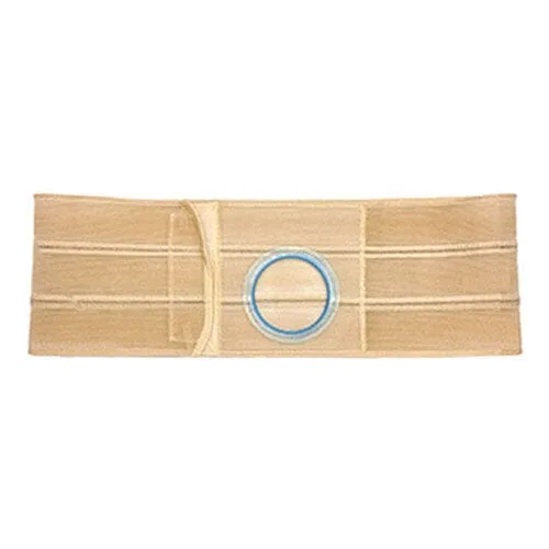 Nu-Hope Support Belt, Original Flat Panel, 2-3/4'' Stoma, 8'' Wide, Left, 1'' From Bottom, XL (41'' to 47'' Waist), Beige