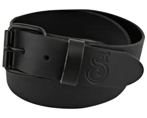 OG Script Leather Belt - Black