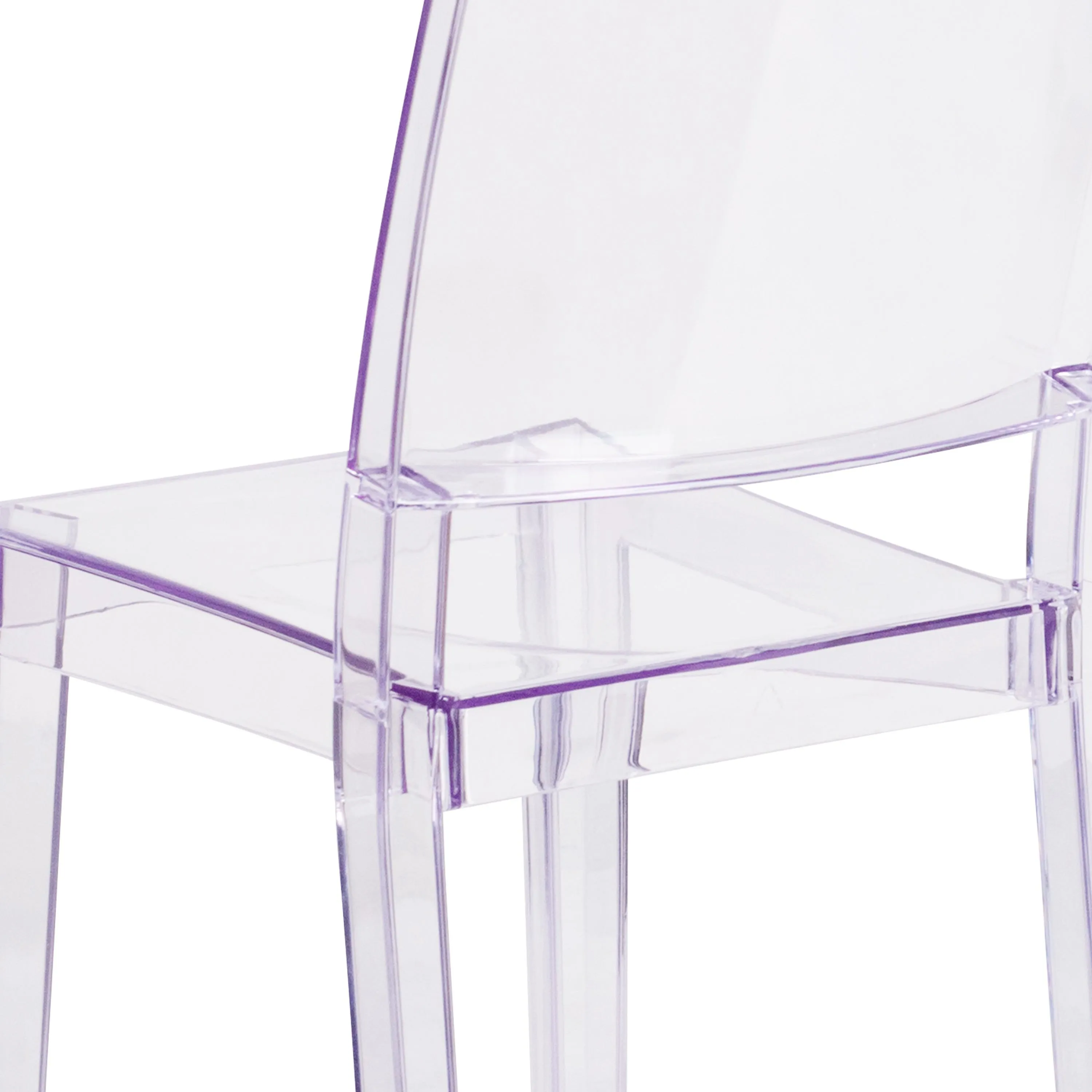 Phantom Series Transparent Stacking Side Chair