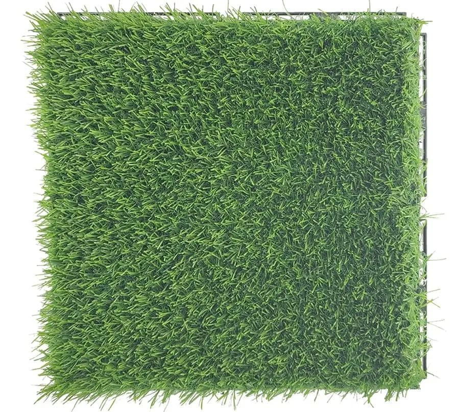 Plantex Tiles for Floor-High Density Grass Carpet Tiles/Garden Tile/Quick Flooring Solution for Indoor/Outdoor Deck Tile-Pack of 10 (2:1 Sq.Feet)