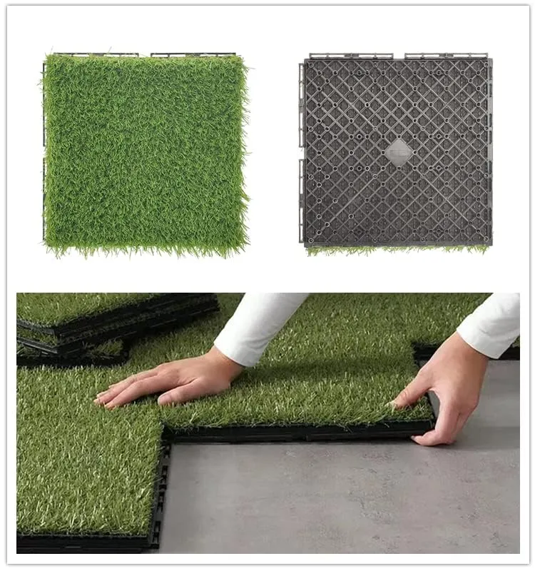 Plantex Tiles for Floor-High Density Grass Carpet Tiles/Garden Tile/Quick Flooring Solution for Indoor/Outdoor Deck Tile-Pack of 10 (2:1 Sq.Feet)