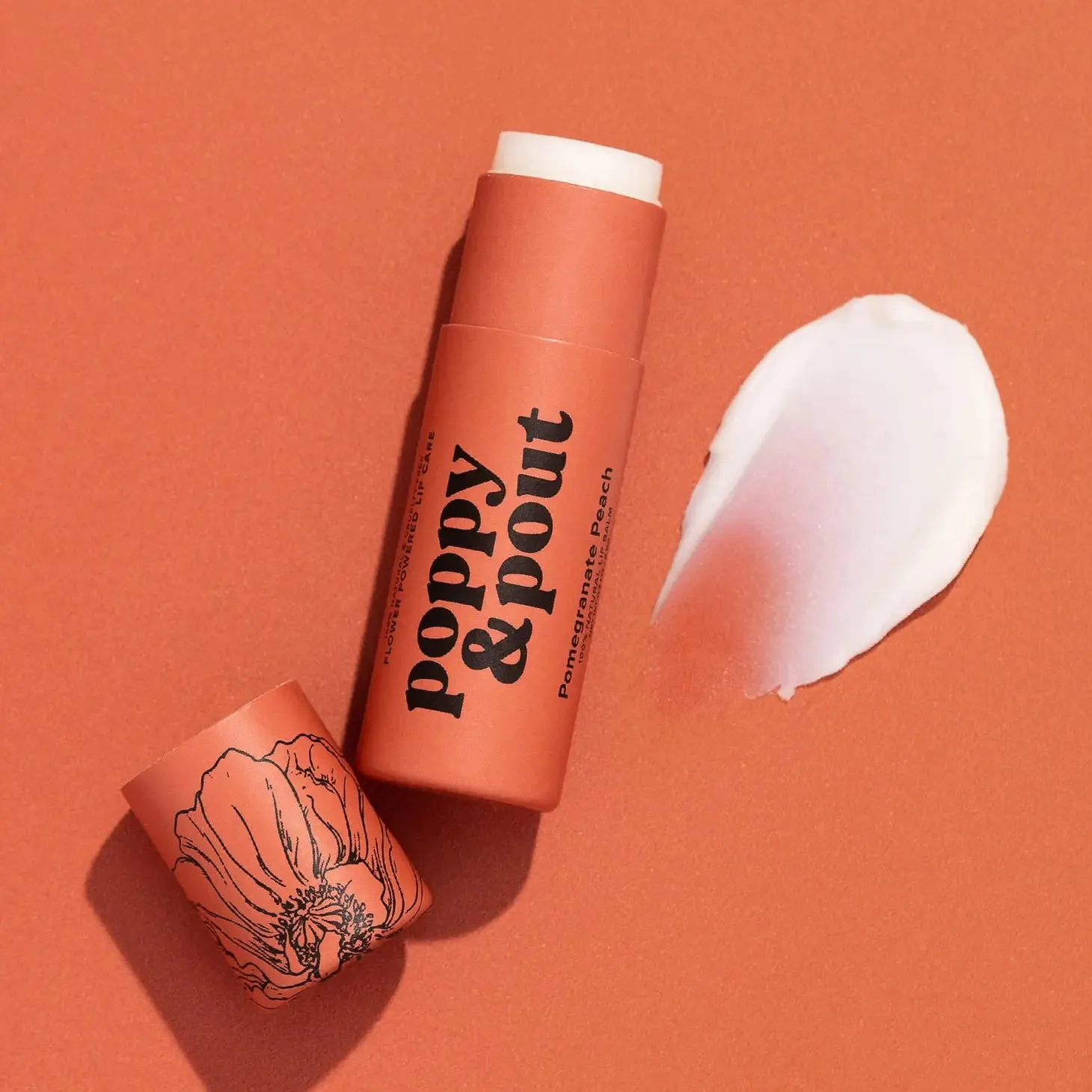 Poppy & Pout | Pomegranate Peach Lip Balm