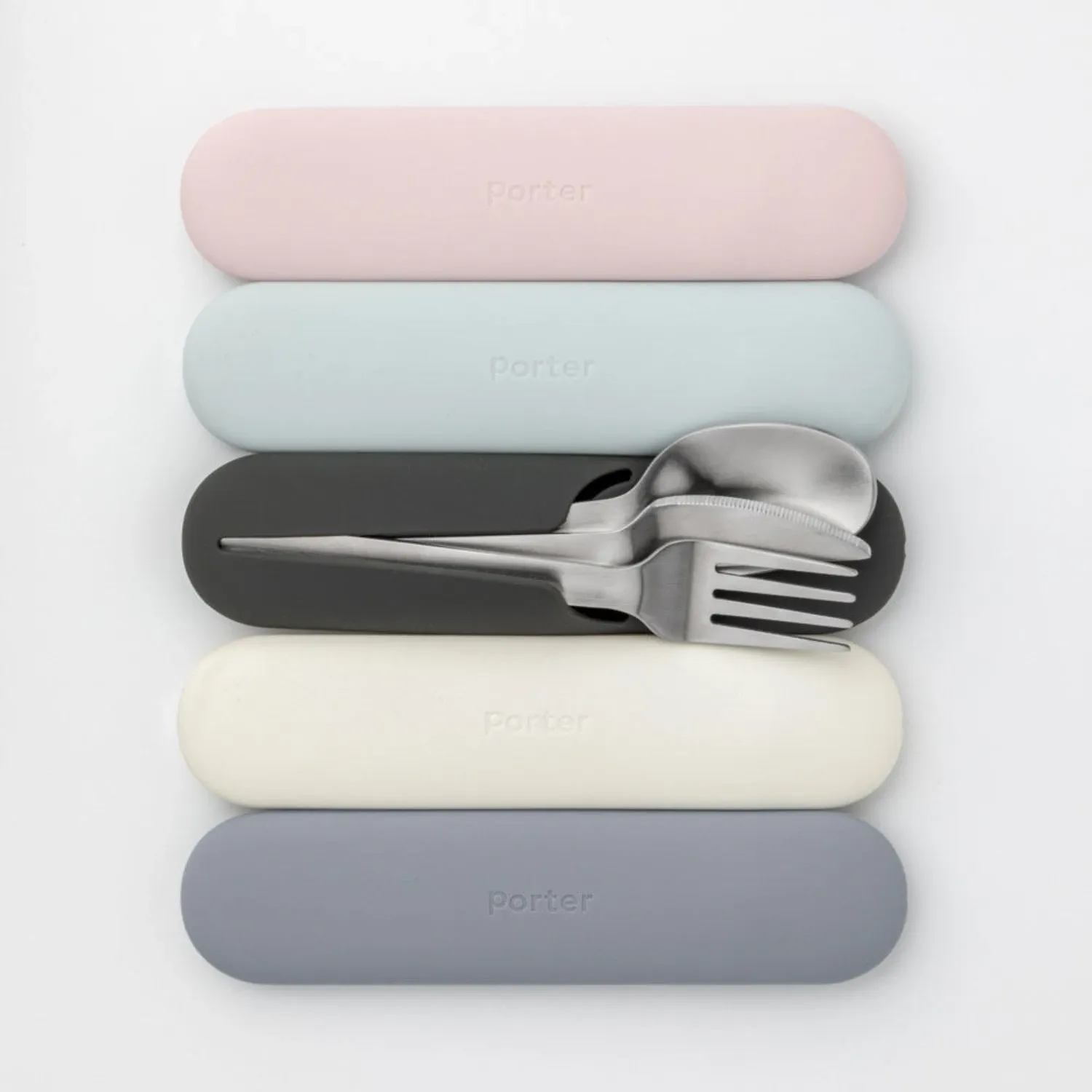 porter | stainless steel utensil set | mint - LC