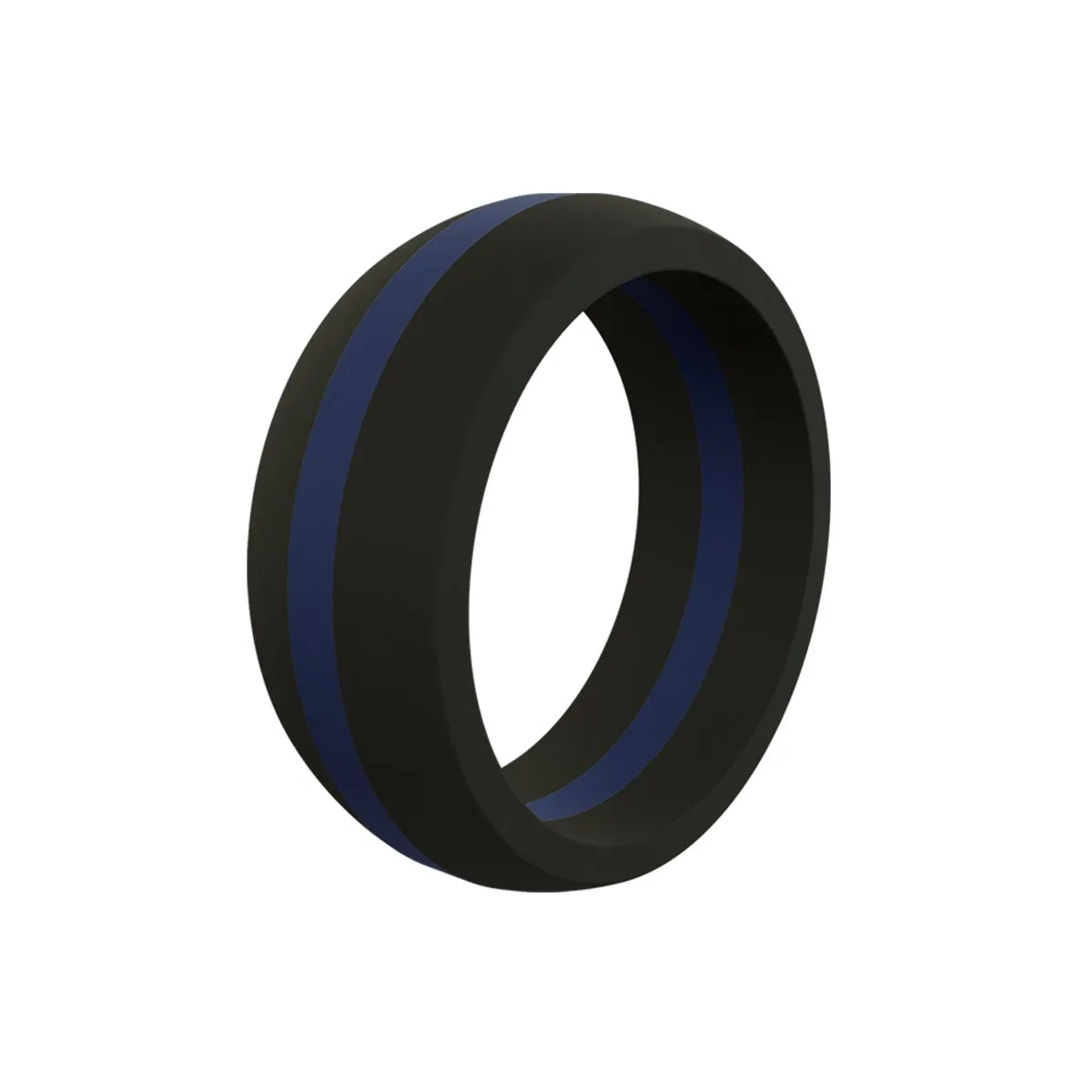 Qalo Men's Thin Line Silicone Ring