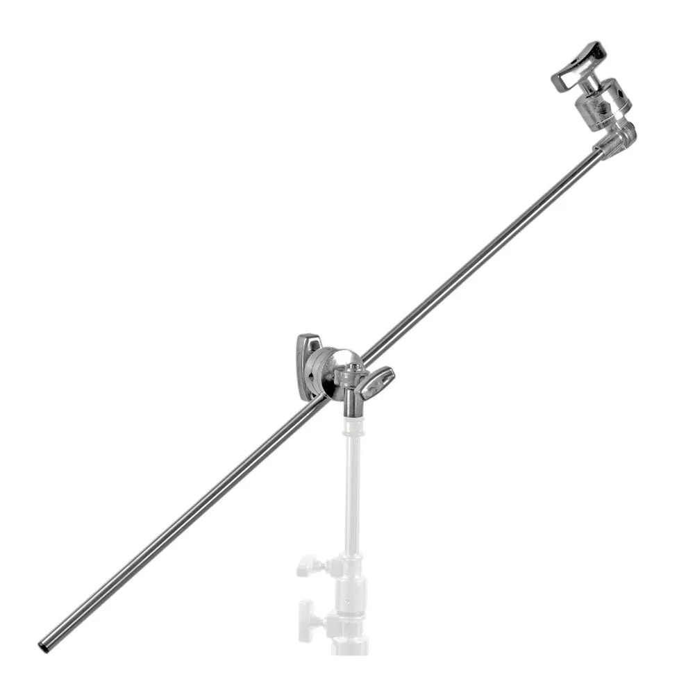 Silver Heavy Duty Photographic C-Stand With Boom Arm (20kg Load)