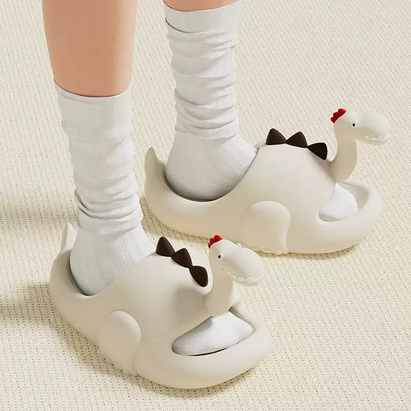 Slippers for women in summer cute cartoon indoor home bathroom bath EVA slippers that feel like stepping on shit and can be worn outside