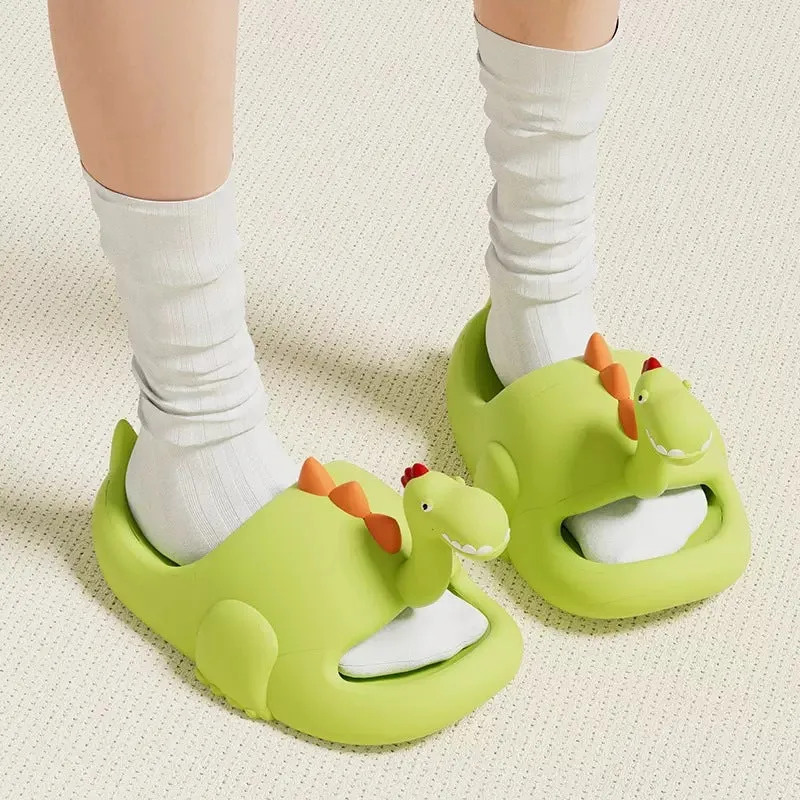 Slippers for women in summer cute cartoon indoor home bathroom bath EVA slippers that feel like stepping on shit and can be worn outside