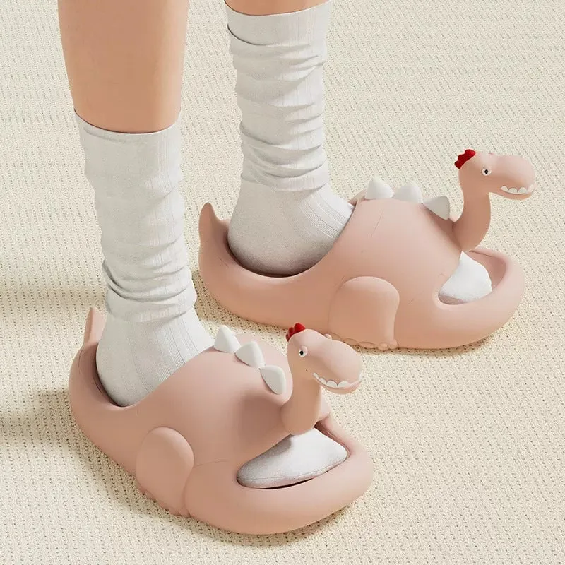 Slippers for women in summer cute cartoon indoor home bathroom bath EVA slippers that feel like stepping on shit and can be worn outside