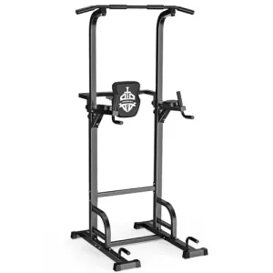 Sportsroyals Power Tower Dip Station Pull Up Bar for Home Gym Strength Training Workout Equipment Newer Version 450LBS.