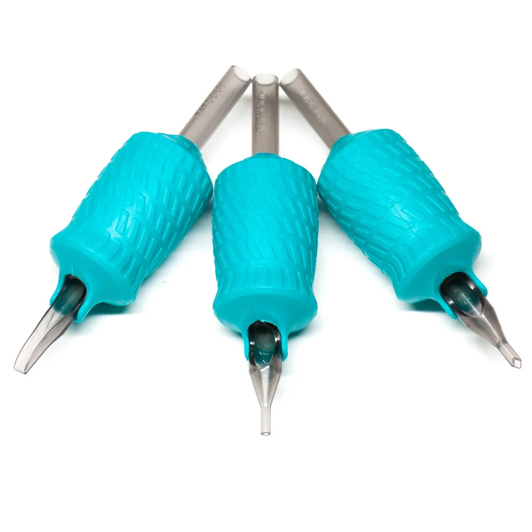 TatSoul Wrath "NEXUS" Disposable Tubes, Teal Color - 1" grip, 20/box