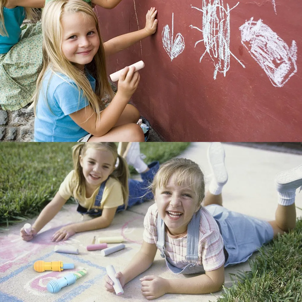 Washable Jumbo Sidewalk Chalk 24 Colours