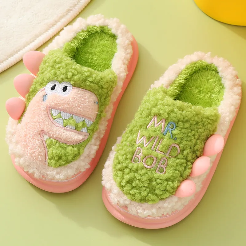 Wild Bob Dinosaur Slippers for Kids