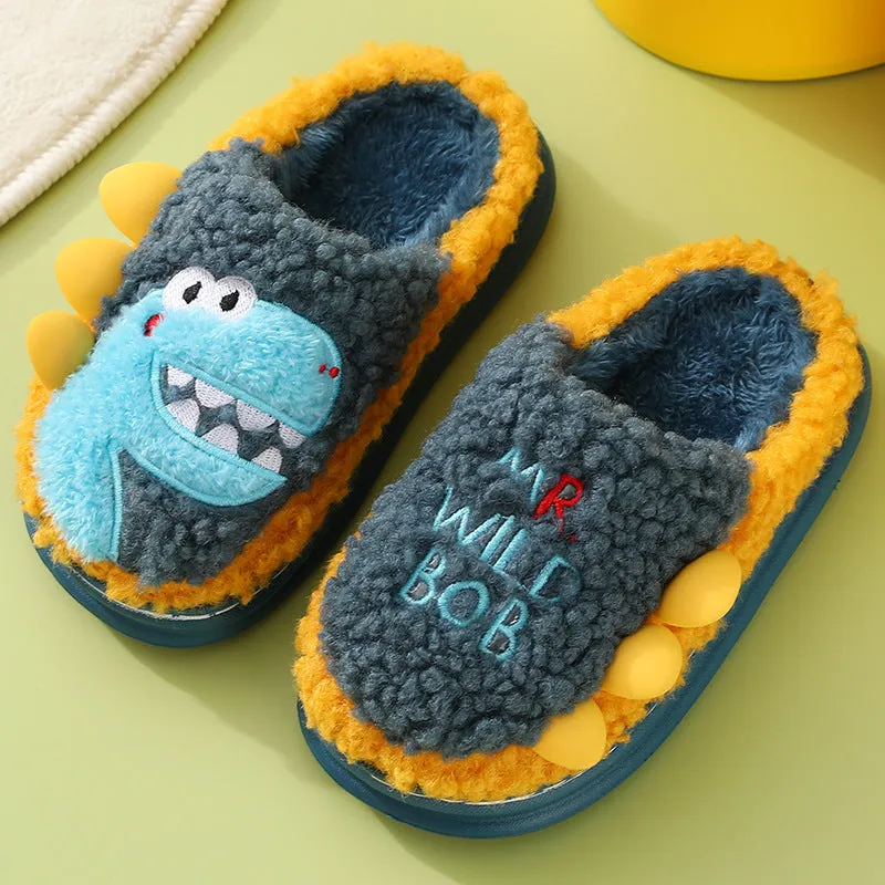 Wild Bob Dinosaur Slippers for Kids